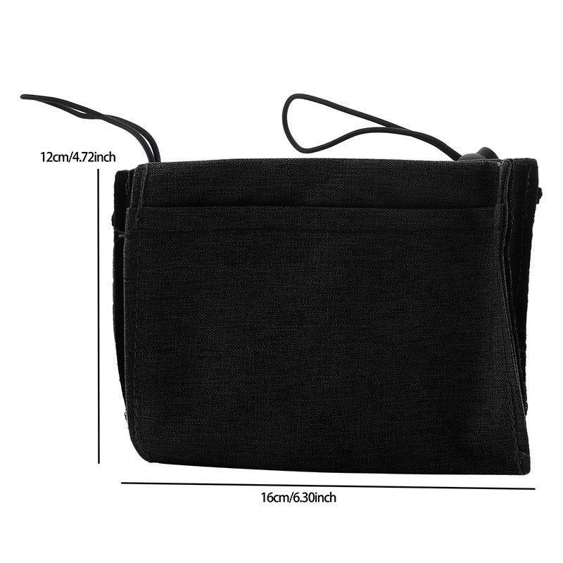 Bolsa para cochecito de equipaje de tela Oxford, bolsa para bebidas, cubierta de carrito de viaje, reposabrazos, portavasos de agua portátil