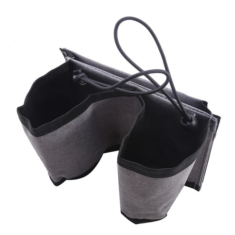 Bolsa para cochecito de equipaje de tela Oxford, bolsa para bebidas, cubierta de carrito de viaje, reposabrazos, portavasos de agua portátil