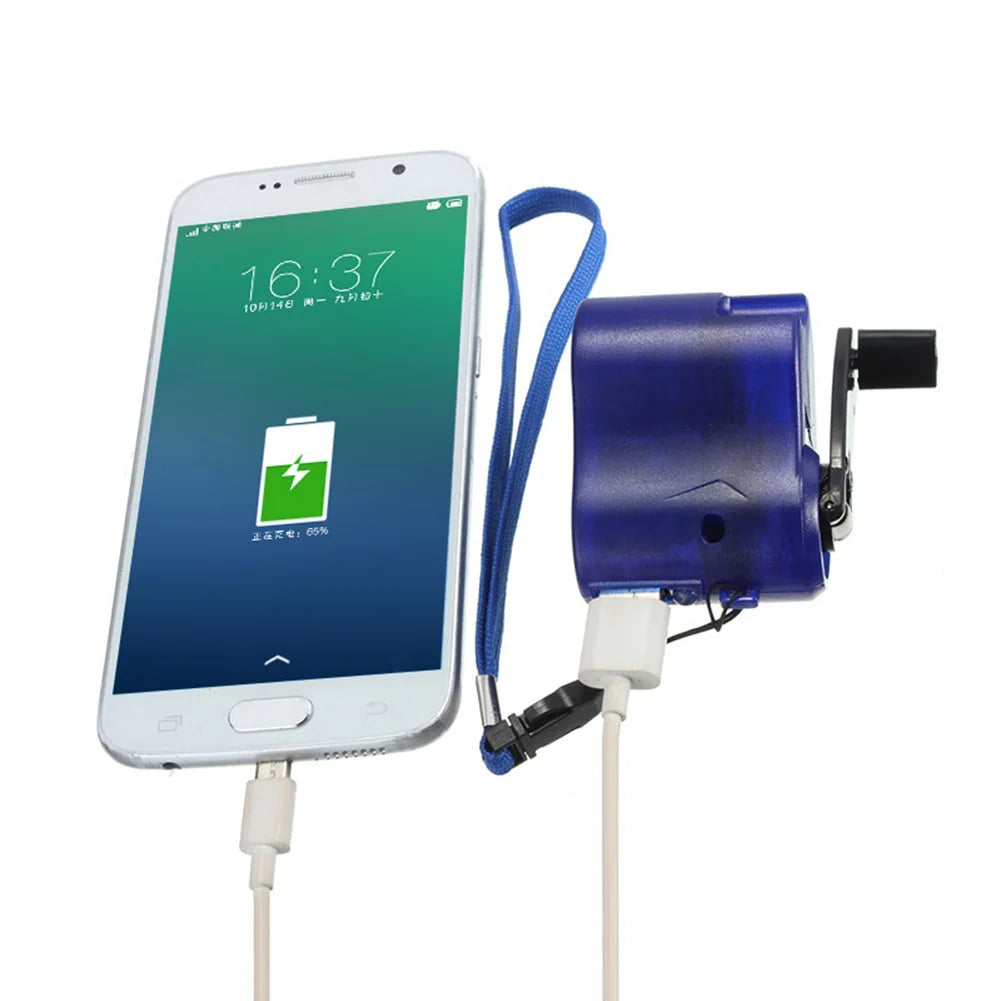 Emergency Power USB Hand Crank Phone Charger Manual Charging