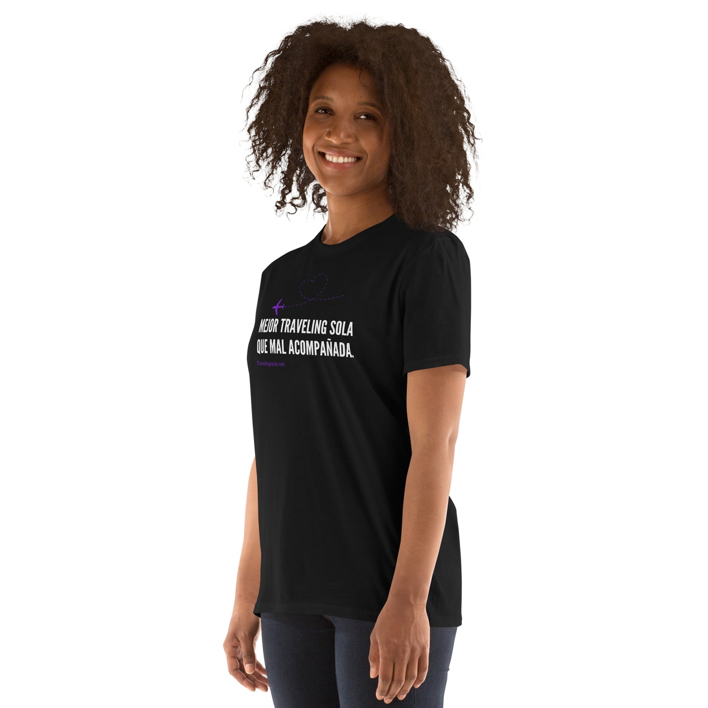 Mejor Traveling Sola Purpura Short-Sleeve Unisex T-Shirt