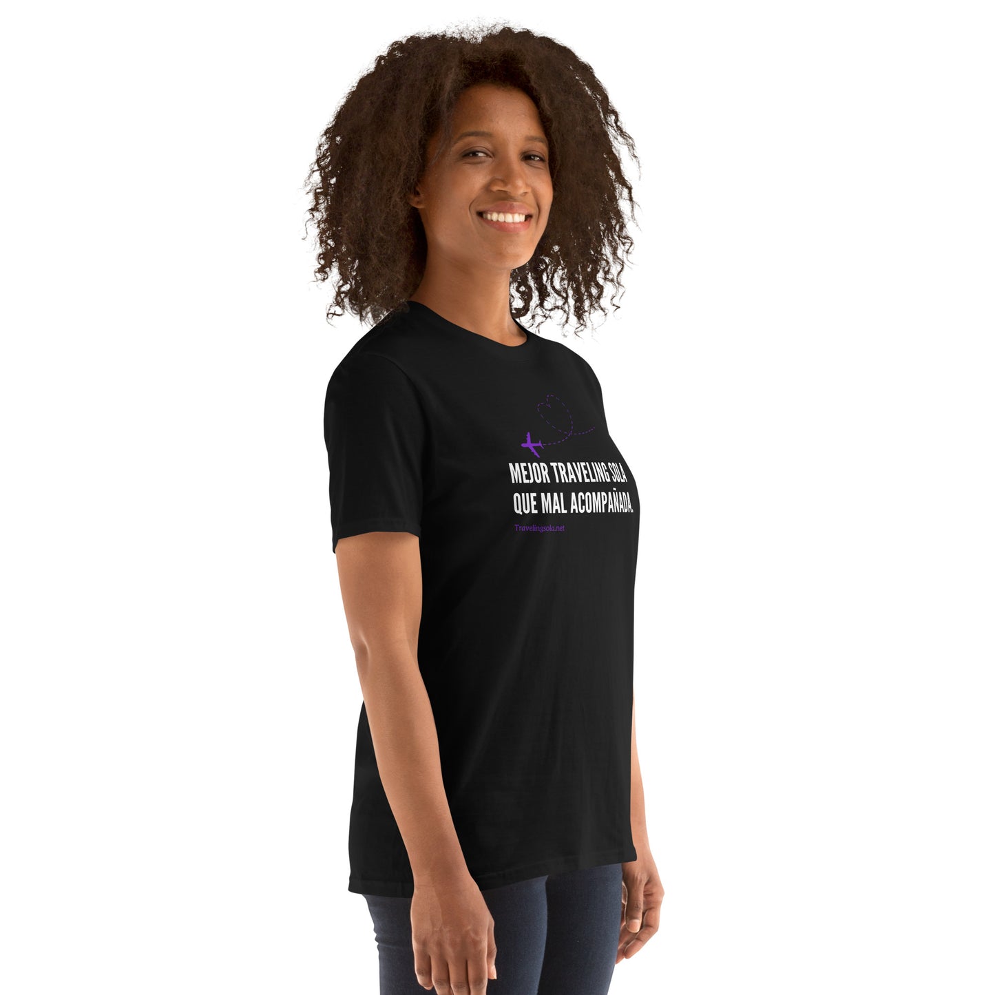 Mejor Traveling Sola Purpura Short-Sleeve Unisex T-Shirt