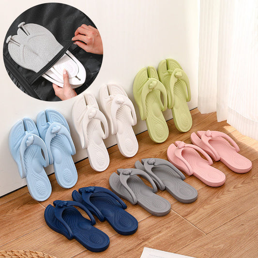 Folding Slipper Travel Portable Flip-flops Indoor And Outdoor