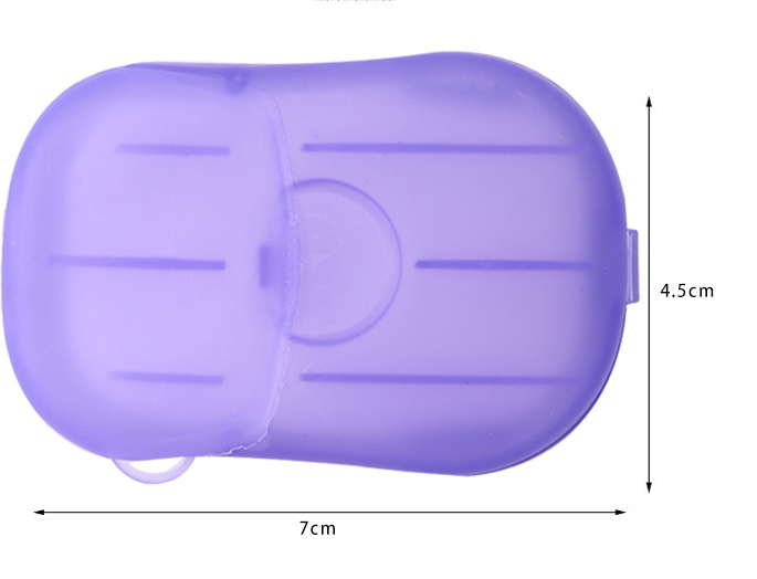 Hojas de jabón de manos portátiles de viaje: papeles de jabón desechables