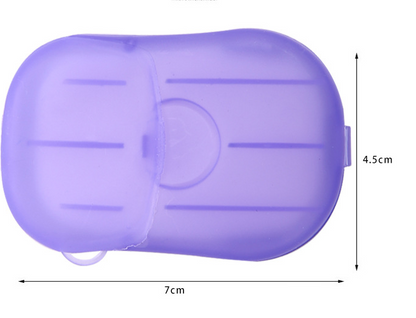 Hojas de jabón de manos portátiles de viaje: papeles de jabón desechables