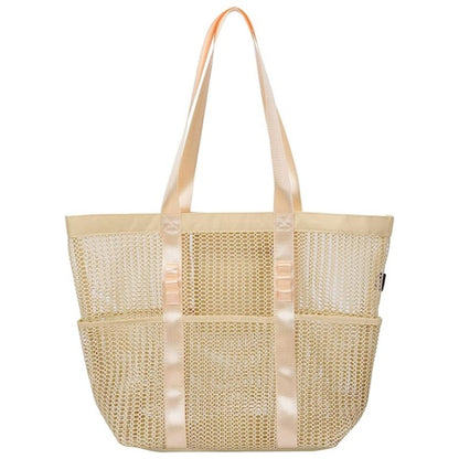 Portable Travel Mesh Beach Bag Shoulder Handbag