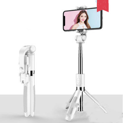 Compatible con Apple, trípode Selfie Stick móvil Universal Live Triangle Bracket One Bluetooth Selfie Artifact