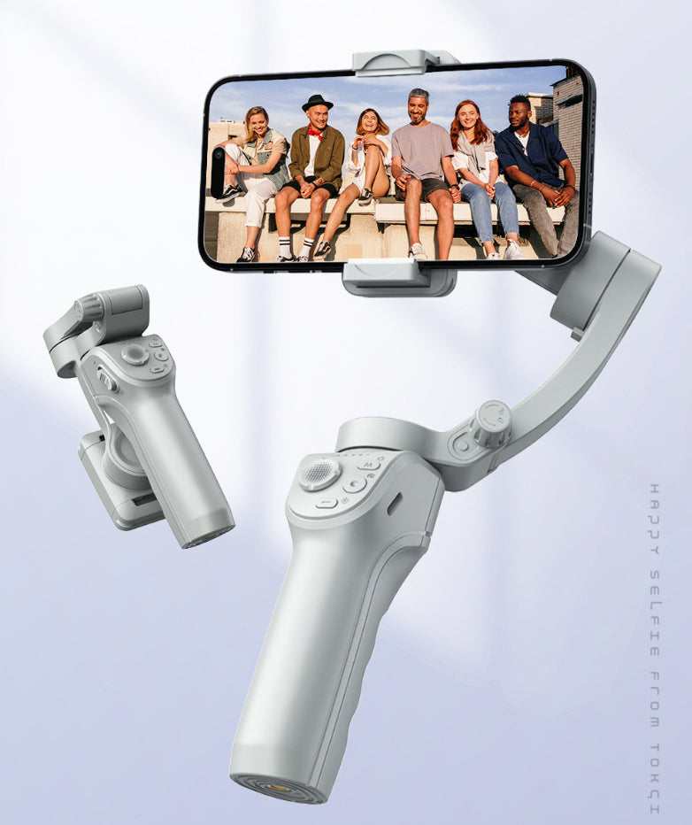 Hand-held Tripod Head Three-axis Anti-shake Stabilizer AI Intelligent Face Recognition