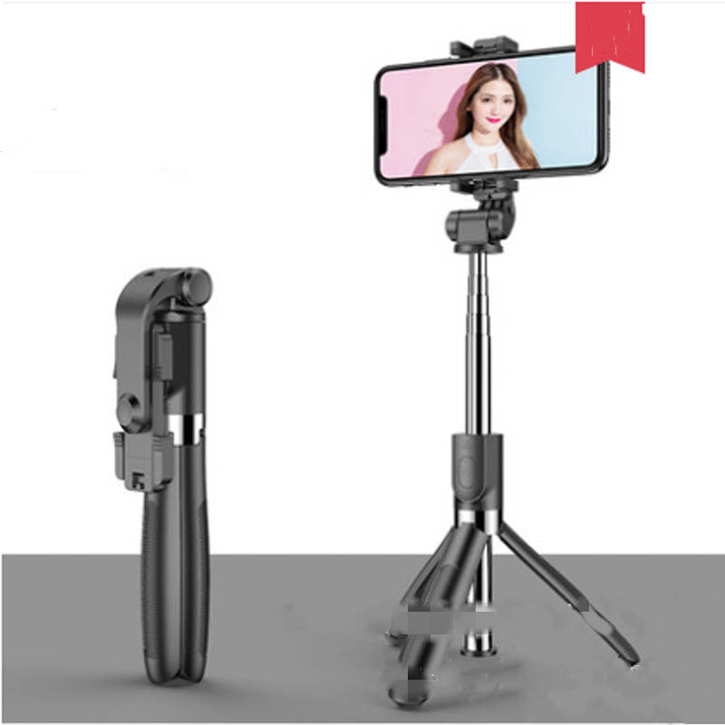 Compatible con Apple, trípode Selfie Stick móvil Universal Live Triangle Bracket One Bluetooth Selfie Artifact