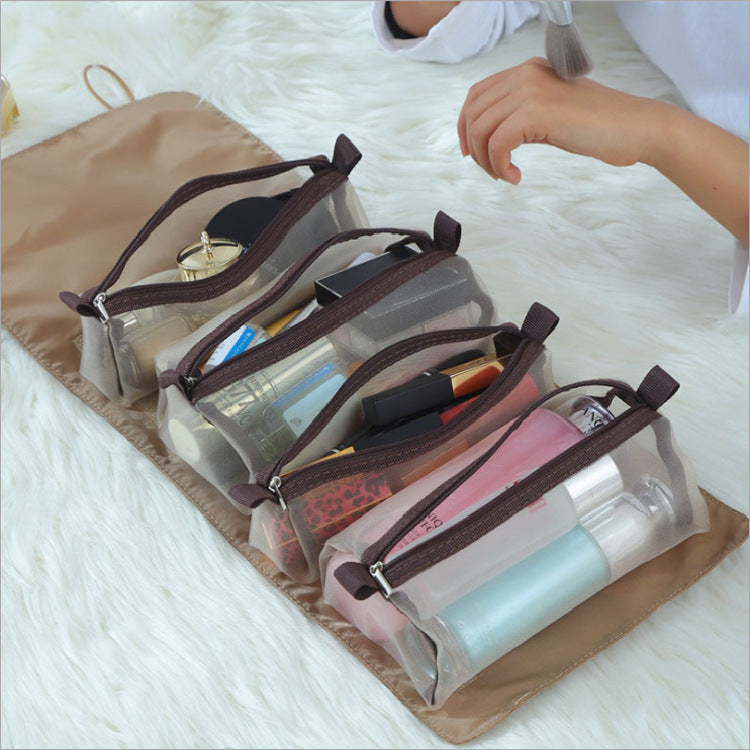 4pcs Cosmetic Bag Foldable Removable Travel Bag