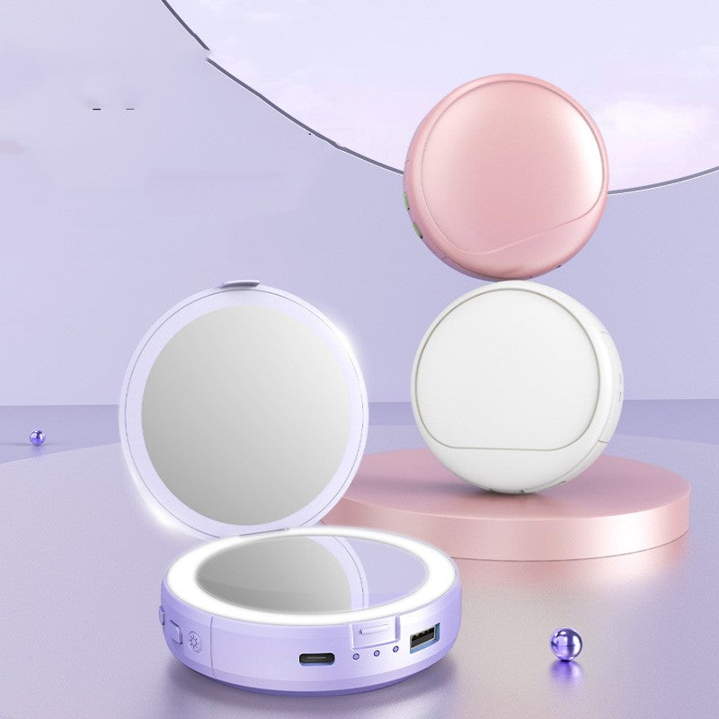 USB Hand Warmer, Charger, Mirror Multifunctional Portable