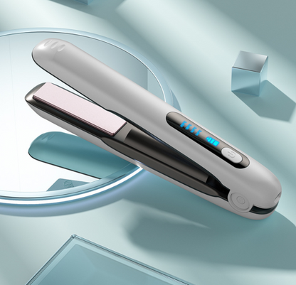 Wireless Hair Straightener Flat Iron Mini 2 IN 1 Roller USB