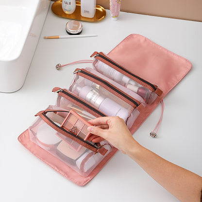 4pcs Cosmetic Bag Foldable Removable Travel Bag