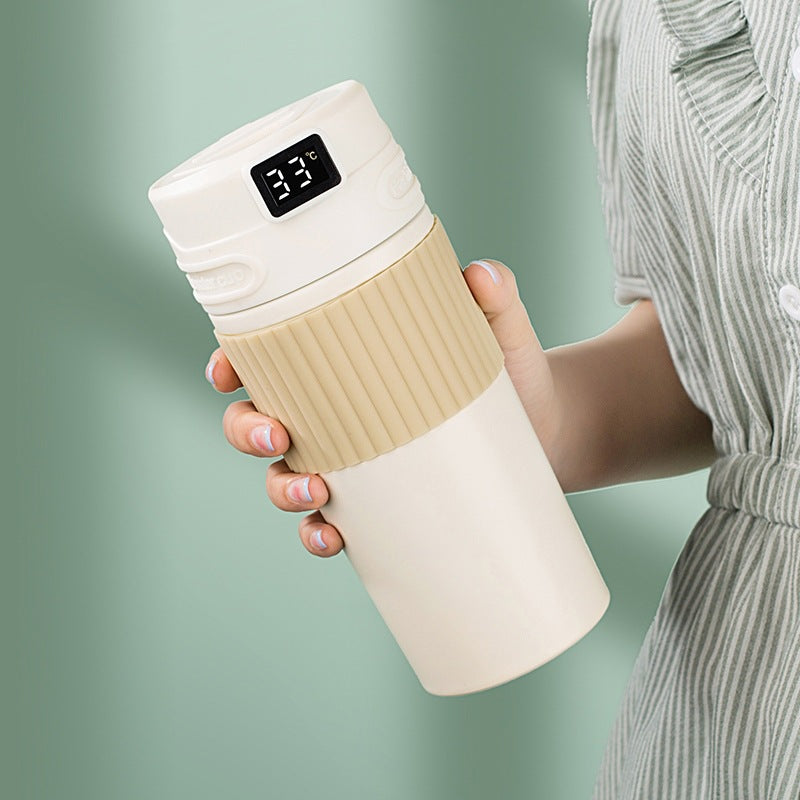 The New Stainless Steel Intelligent Temperature Display Coffee Cup Is Portable