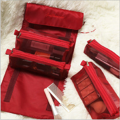 4pcs Cosmetic Bag Foldable Removable Travel Bag