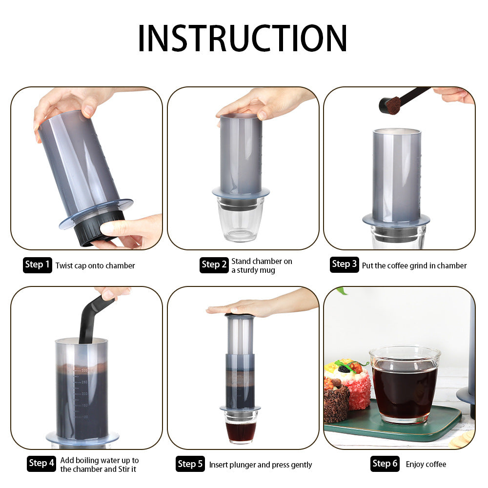 Hand Coffee Cup Pressing Method Portable