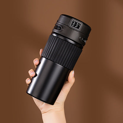 The New Stainless Steel Intelligent Temperature Display Coffee Cup Is Portable