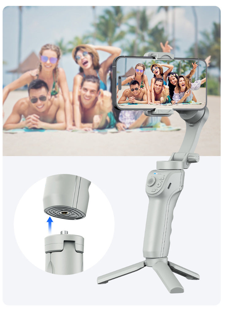 Hand-held Tripod Head Three-axis Anti-shake Stabilizer AI Intelligent Face Recognition