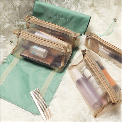 4pcs Cosmetic Bag Foldable Removable Travel Bag