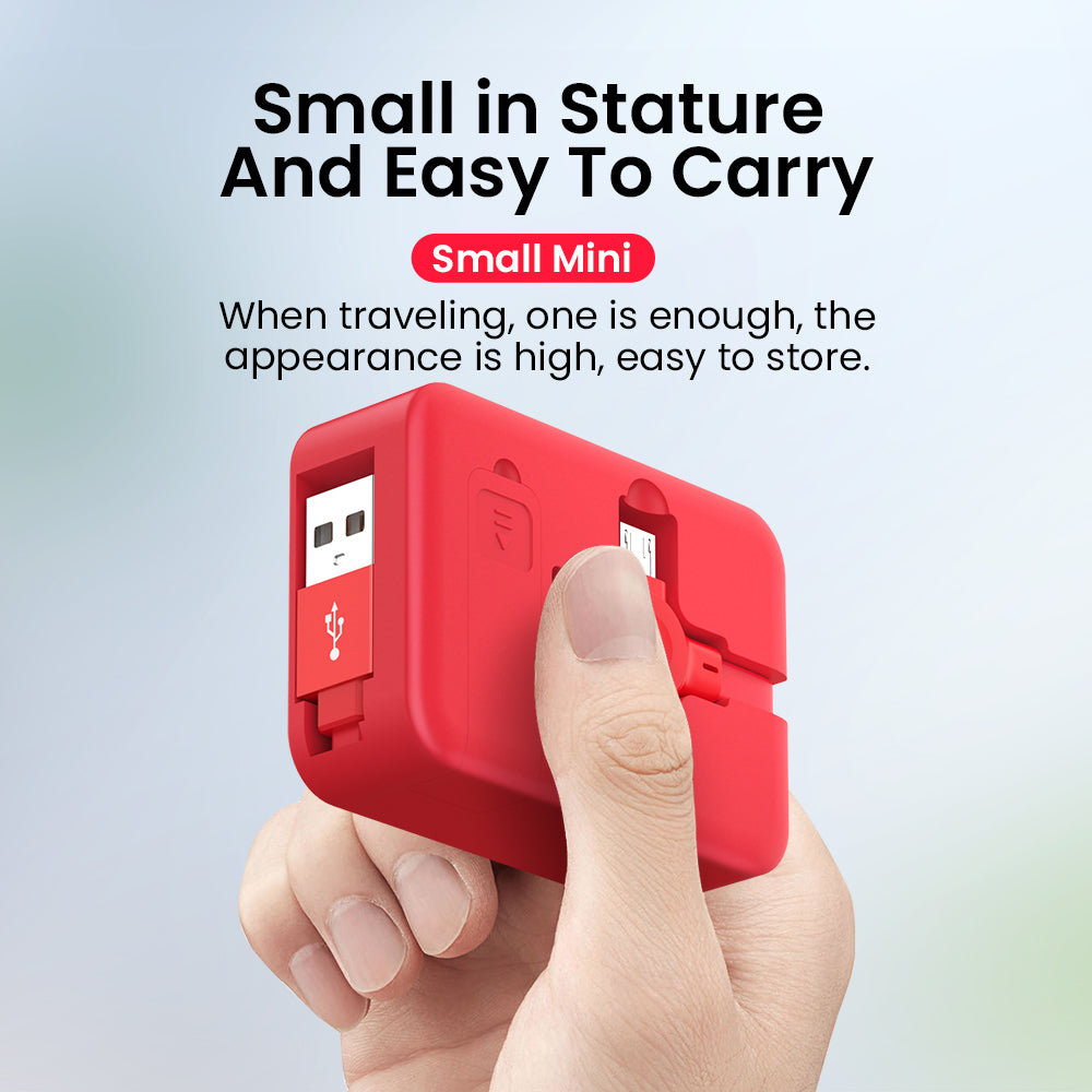 4 In 1 Retractable USB Cable Creative Type C Micro Cable With Phone Stand