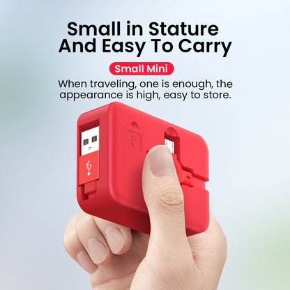 4 In 1 Retractable USB Cable Creative Type C Micro Cable With Phone Stand