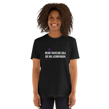 Mejor Traveling Sola Purpura Short-Sleeve Unisex T-Shirt
