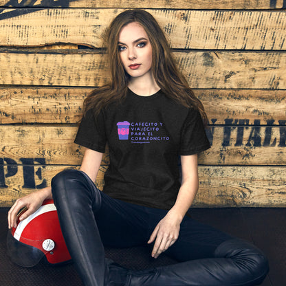 Cafecito y Viajecito Purpura Unisex t-shirt