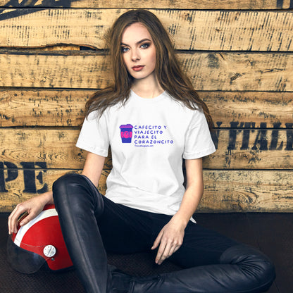 Cafecito y Viajecito Purpura Unisex t-shirt